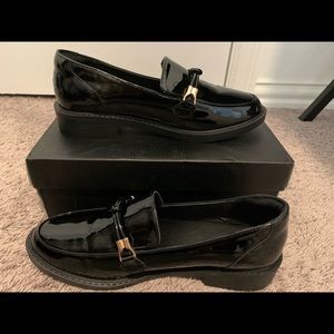 Knot Decor Loafers, size EUR 41, black new shoes